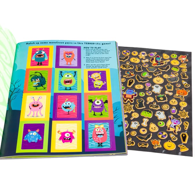 Spooky Neon Sticker Book