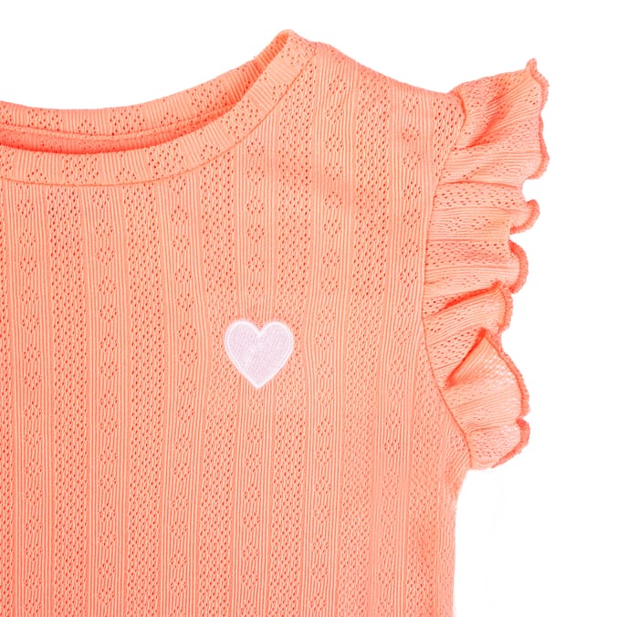 Originals Coral Pointelle Co-Ord Set