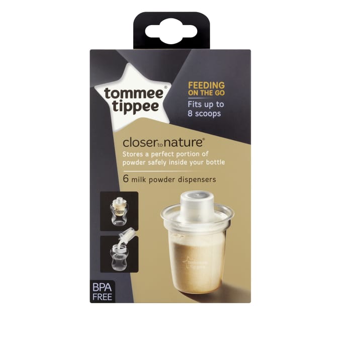 Tommee Tippee Closer to Nature Feeding on the Go 6 Milk Powder Dispensers