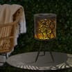 The Outdoor Living Collection Metal Leaf Table Lamp Solar Light