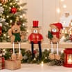 The Lifestyle Edit Timeless Christmas Bear Shelf Sitter Assorted