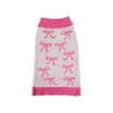 My Pets Cable Knit Jumper Pink Bow