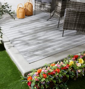  Jardin Outdoor Woven Rug 160 x 230cm - Small Stripe