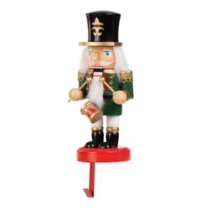  Winter Charm Nutcracker Stocking Holder - Green