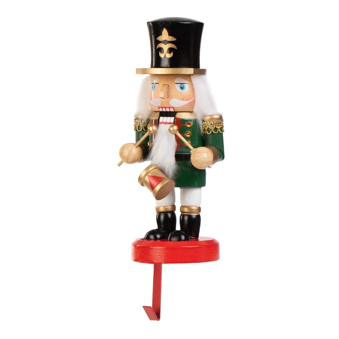 Winter Charm Nutcracker Stocking Holder