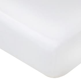 Home Collections Double Fitted Sheet - White