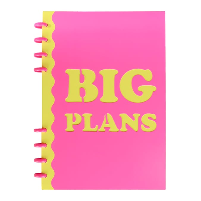 Big Plans A4 Neon Notebook
