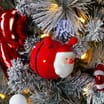 Sleigh Bells Light-Up Santa Bauble