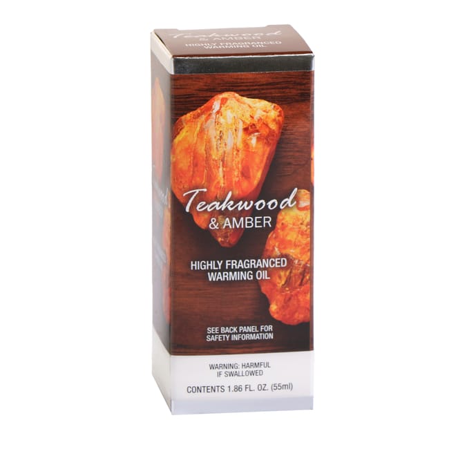 Highly Fragranced Warming Oil 55ml - Teakwood & Amber