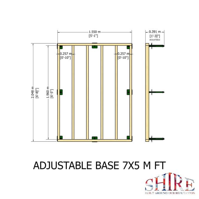 Shire Adjustable Base Kit