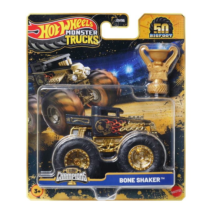 Hot Wheels Monster Trucks Trophy Champions - Bone Shaker
