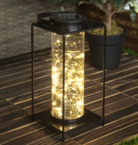 Firefly Small Metal LED Lantern Solar Light