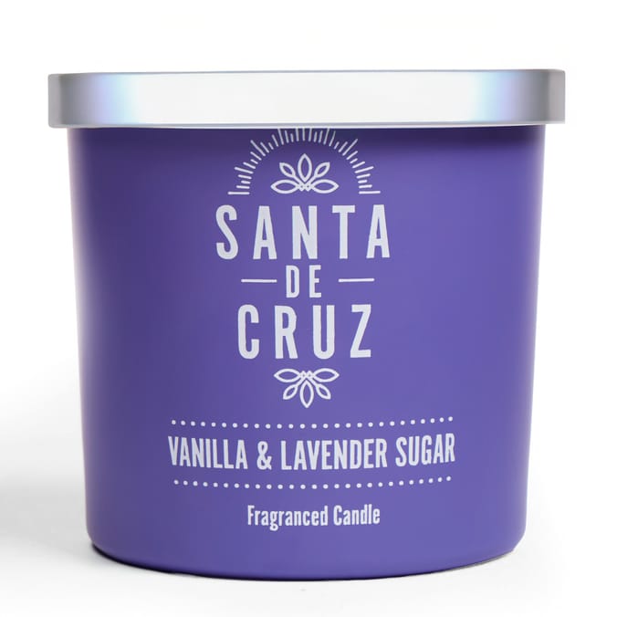 Santa De Cruz Scented Candle Jar 350g - Vanilla & Lavender Sugar