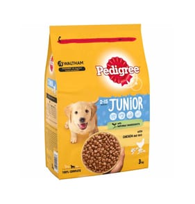 Pedigree Dry Complete Puppy Medium Dog Food with Chicken & Rice 3kg