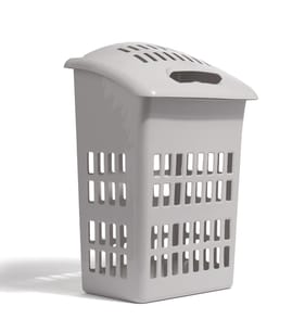 Home Utility Upright Laundry Basket - Grey