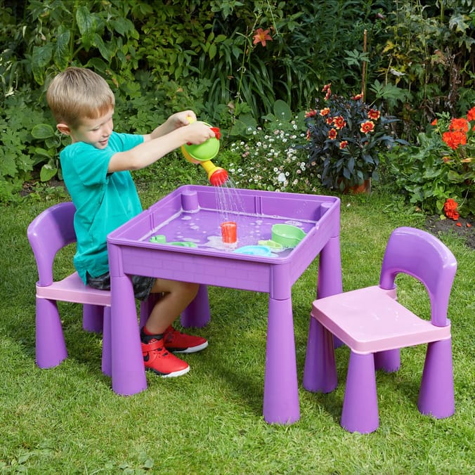 Liberty House Toys Kids 5-in-1 Activity Table and 2 Chairs Set