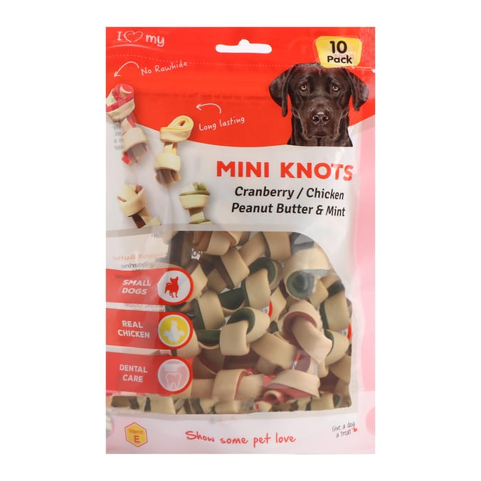 I Love My Pets Mini Knots 120g Home Bargains