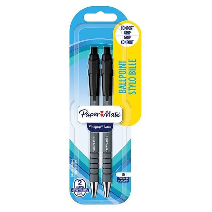 Paper Mate Flexgrip Black 2 Pack