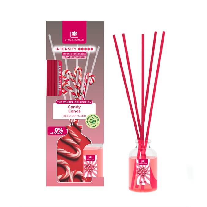 Cristalinas Reed Diffuser 25ml - Candy Canes 