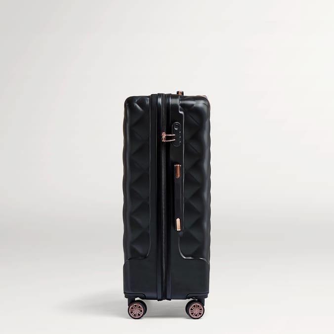 Salisbury Embossed Quilted Shell Suitcase Set Of 3