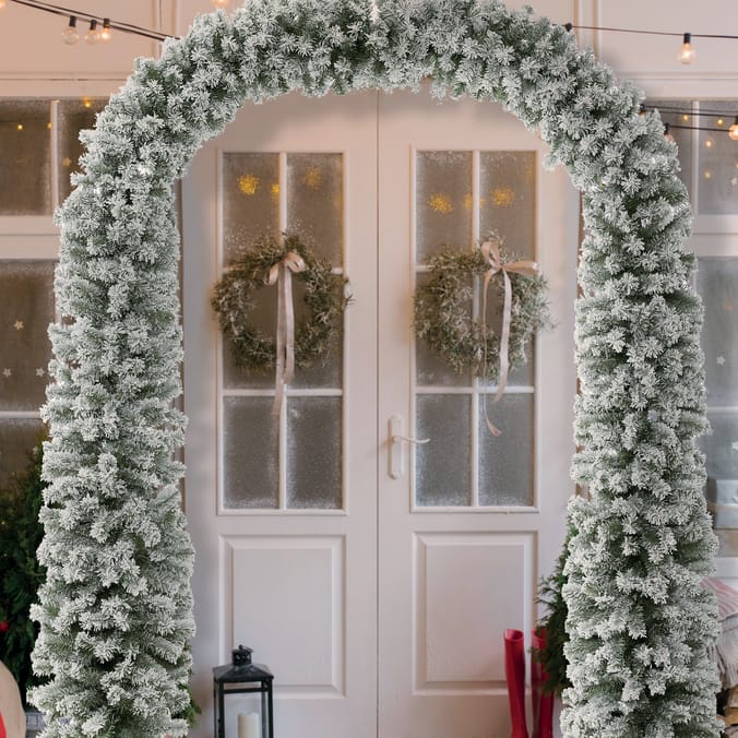Festive Feeling 8ft Snowy Tree Arch