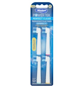 Wisdom Power Tek Replacement Brush Heads 4 Pack