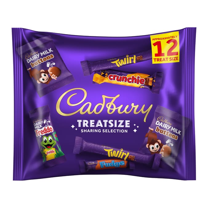 Cadbury Treatsize Chocolate Bar Sharing Selection Bag 223g