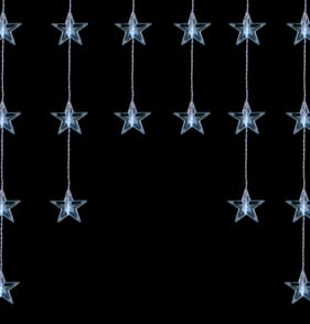  Prestige 54 LED Star Curtain Lights - Cool White