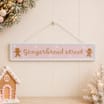 Sleigh Bells Metal Hanging Plaque - Gingerbread Street