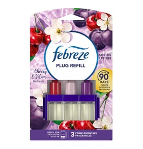 Febreze 3Volution Air Freshener Plug In Refill 20ml - Cherry & Plum