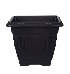 Whitefurze Venetian Square Planter 30cm - Black 