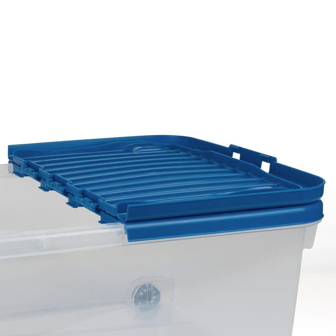 Utility Reusable Plastic 30L Wheeled Box