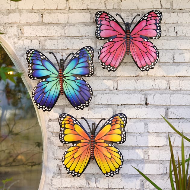 Jardin Metal Hanging Butterfly Home Bargains