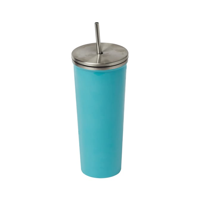 Louis Vuitton Tumbler with Metal Straws, Furniture & Home Living