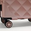 Salisbury Embossed Quilted Shell Suitcase Set Of 3