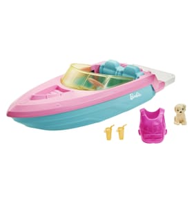 Barbie Boat With Puppy Figure Set GRG29