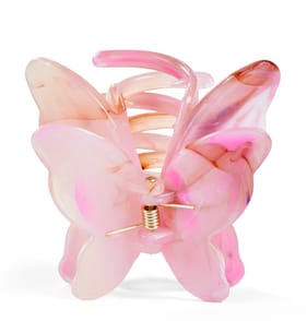 Resin Butterfly Claw Clip - Pink