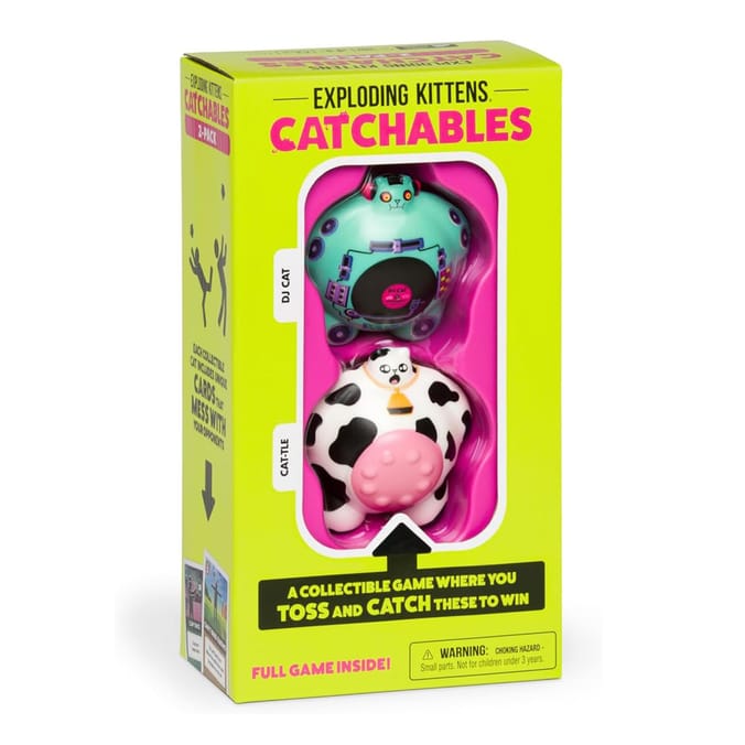 Exploding Kittens Catchables Game - DJ Cat & Cattle Cat