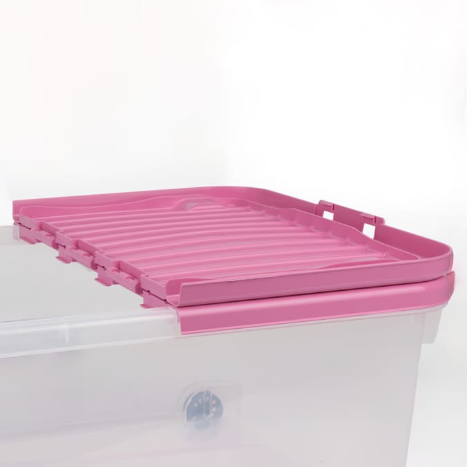 Utility Reusable Plastic 30L Wheeled Box