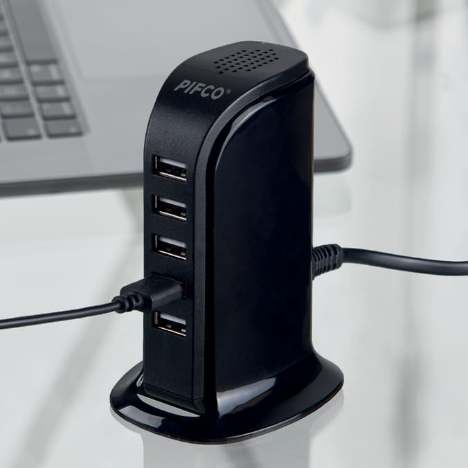 Pifco 5 Port USB Charge Tower