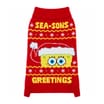 Spongebob Sqaurepants Sea-sons Greetings Pet Jumper   