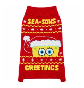 Spongebob Sqaurepants Sea-sons Greetings Pet Jumper   