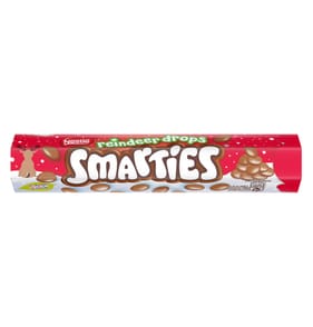 Smarties Reindeer Drops Milk Chocolate Giant Tube 120g