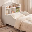 Liberty House Toys Kids White Toddler Bed With Bookcase