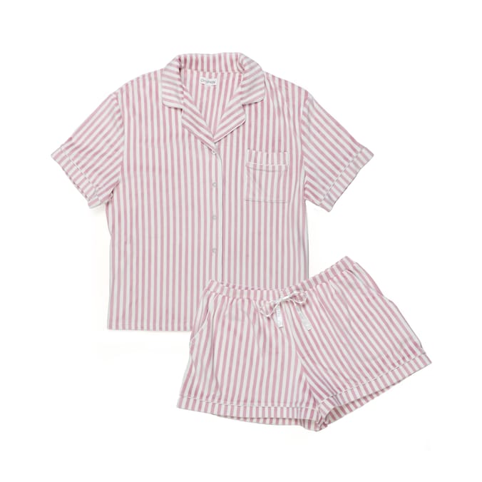 Originals Ladies Sleepwear Stripe Velour Pyjama Set | Home Bargains