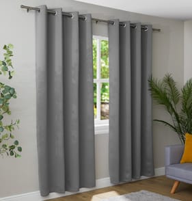  Home Collections Blackout Curtain - Silver