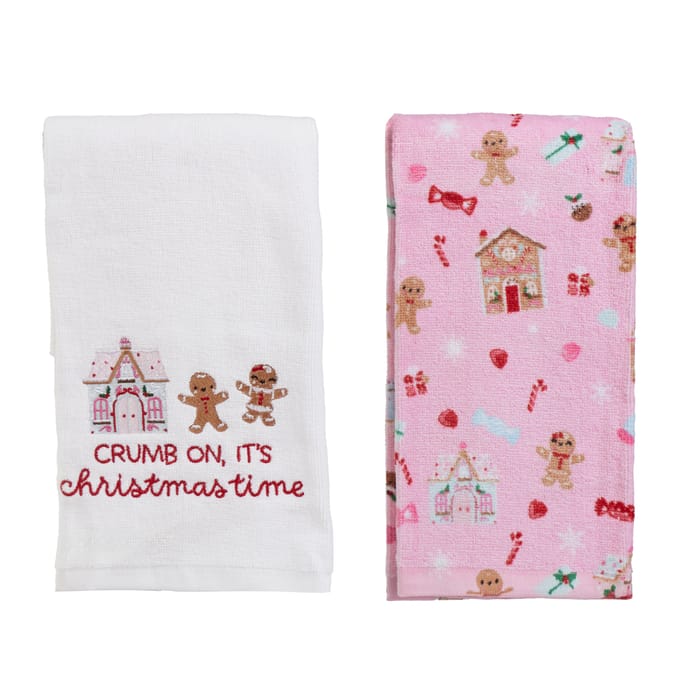 Gingerbread Tea Towels 2 Pack - Gingerbread