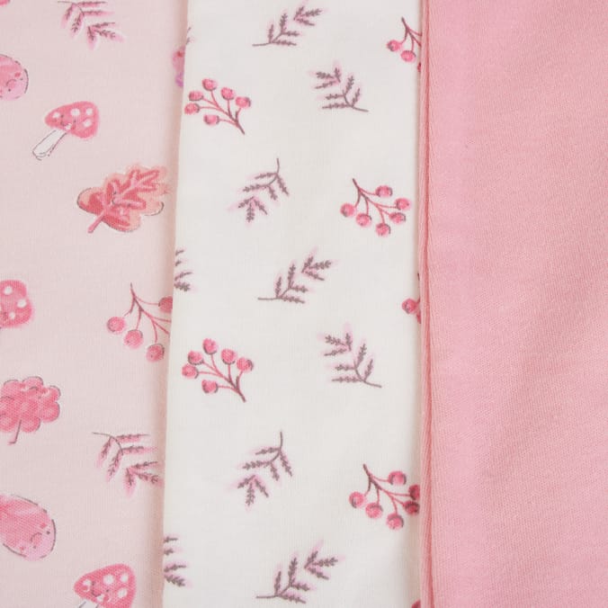 Pure Baby Long Sleeved Sleepsuits 3 Pack