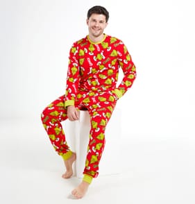 Mens Red Grinch Pyjamas