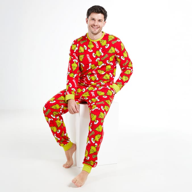 Mens Red Grinch Pyjamas